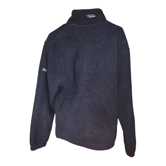 Izod performX men’s 1/4 zip sweater 100% polyester Black Medium - Picture 3 of 7